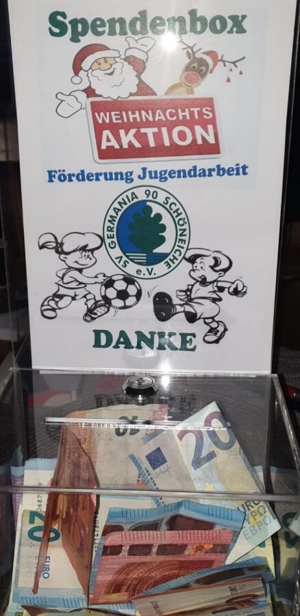 Spendenbox durch Reifendienst Fredersdorf GmbH